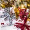 Reversible Christmas Wrapping Paper Roll - Mini Roll - 17 Inch x 33 Feet - Red White Reindeer and Snowflake Wrapping Paper for Christmas, Holiday, Party